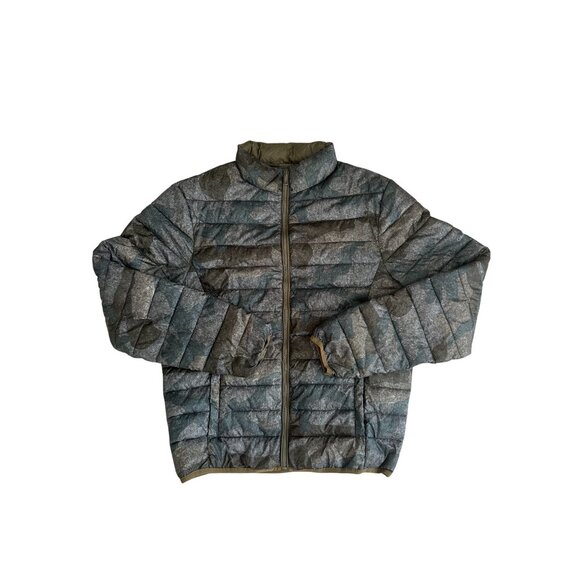 CALVIN KLEIN JEANS Men's Camo Green Puffer Jacket Size Medium NEW NWOT - Picture 2 of 7